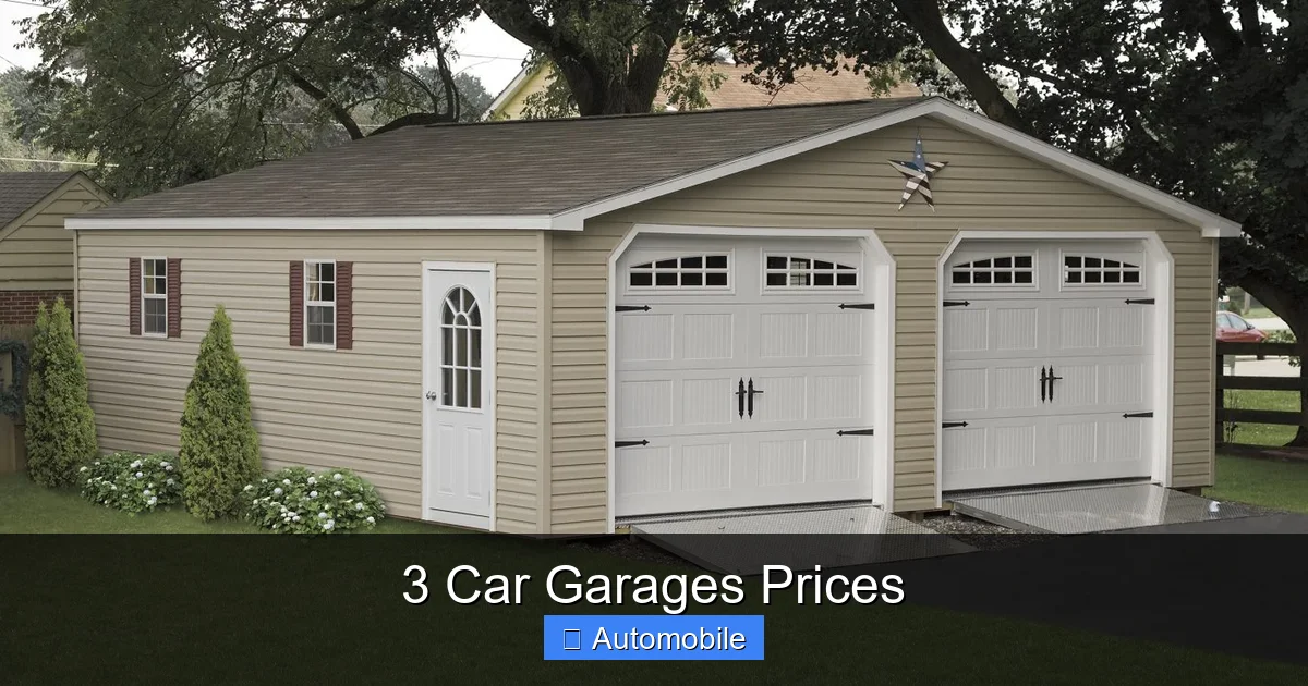 3 Car Garages Prices