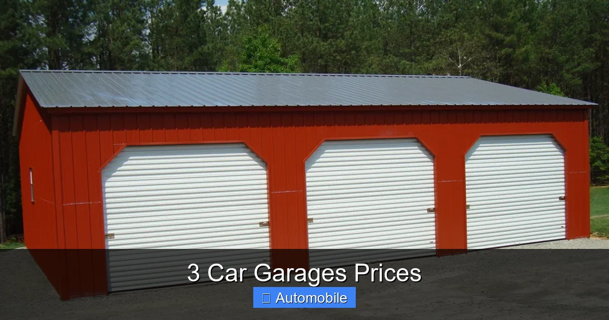 3 Car Garages Prices