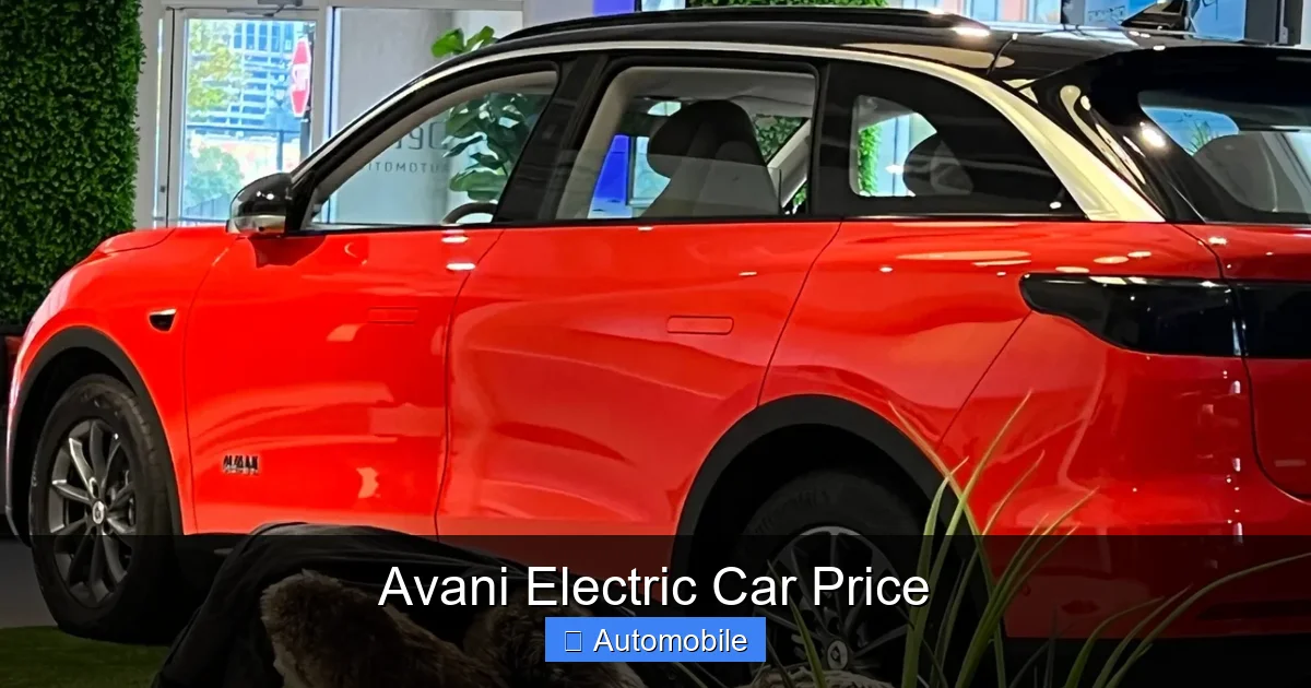 Avani Electric Car Price