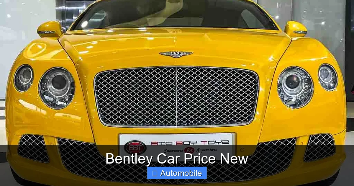 Bentley Car Price New