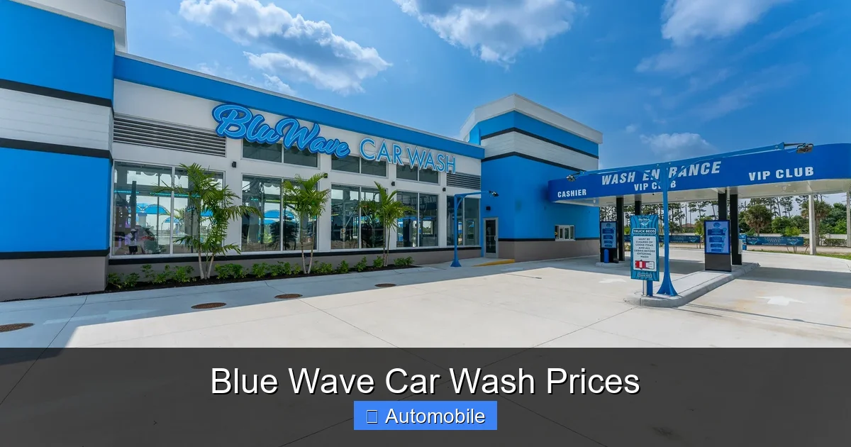 Blue Wave Car Wash Prices