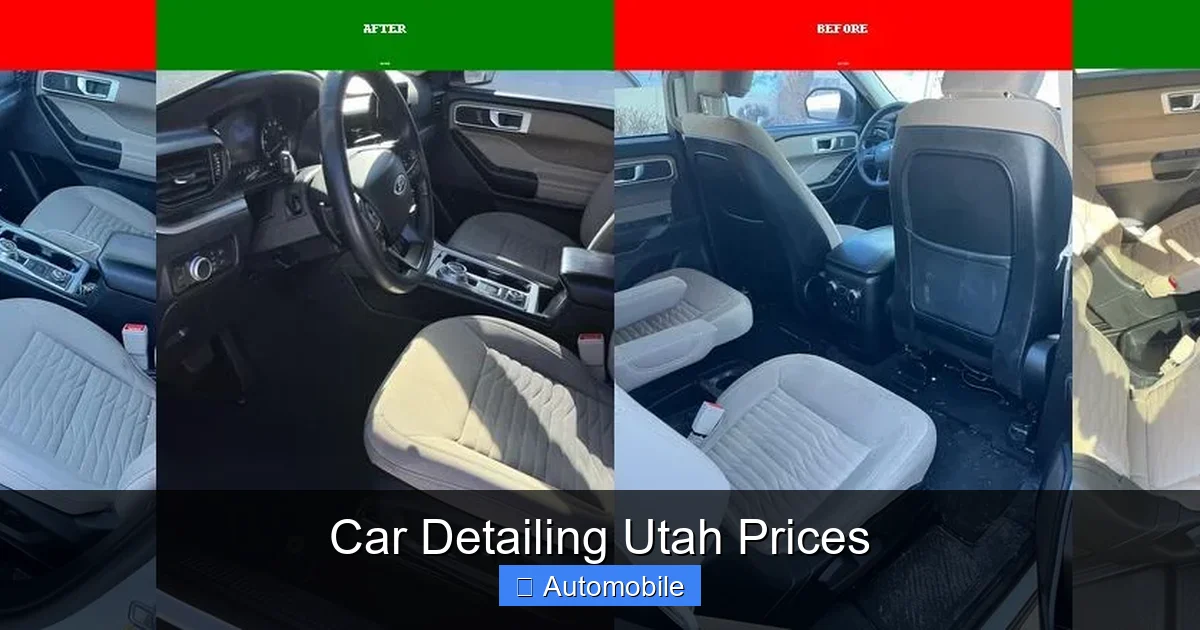 Car Detailing Utah Prices
