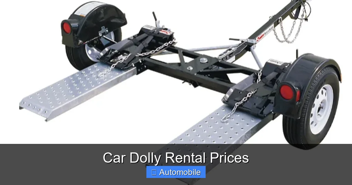 Car Dolly Rental Prices