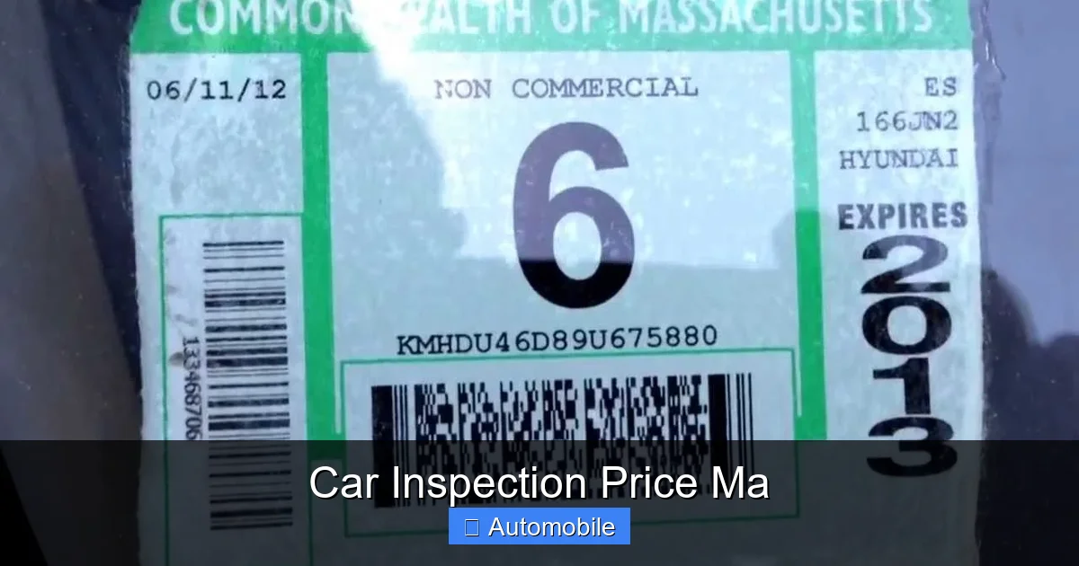 Car Inspection Price Ma