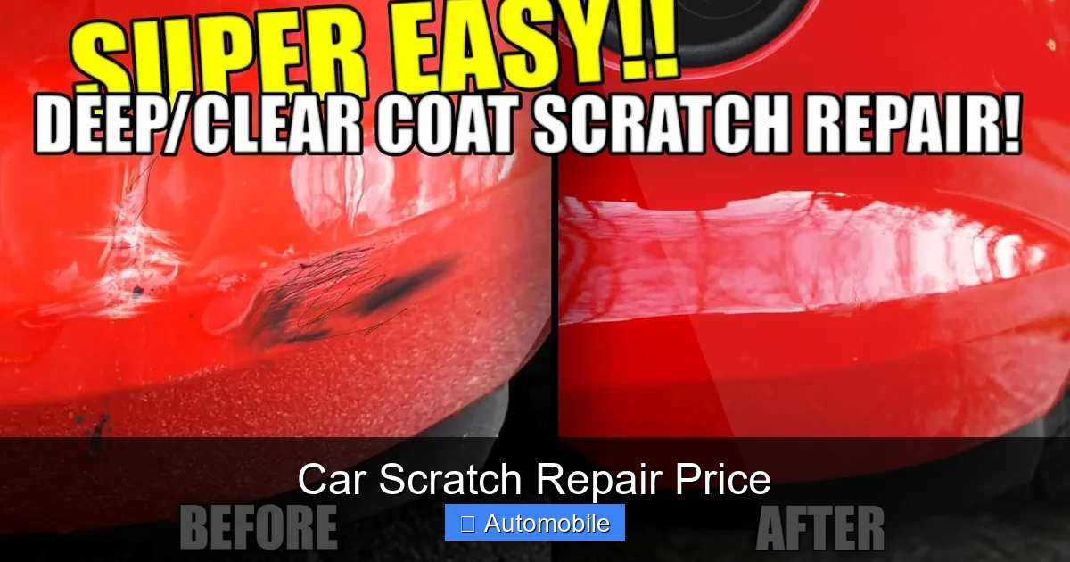 Car Scratch Repair Price