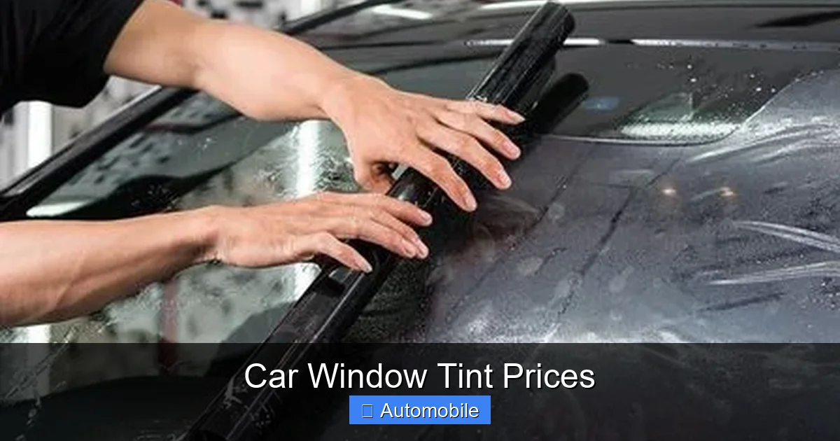 Car Window Tint Prices