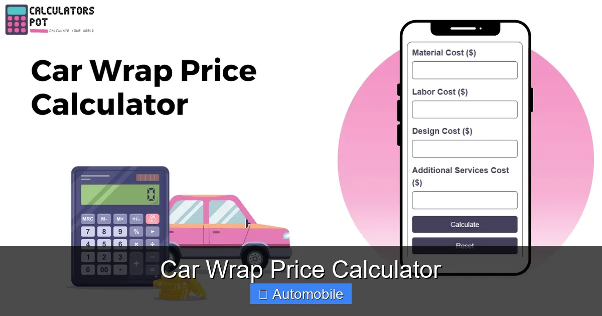 Car Wrap Price Calculator