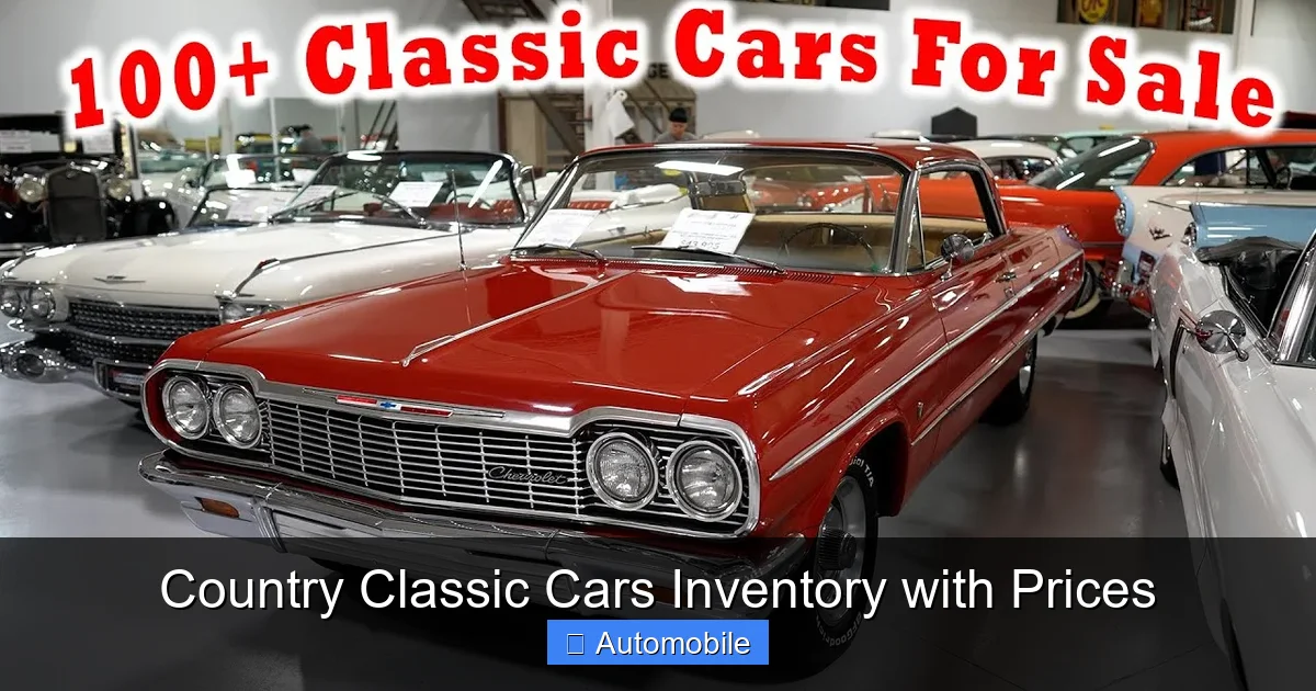 Country Classic Cars Inventory with Prices