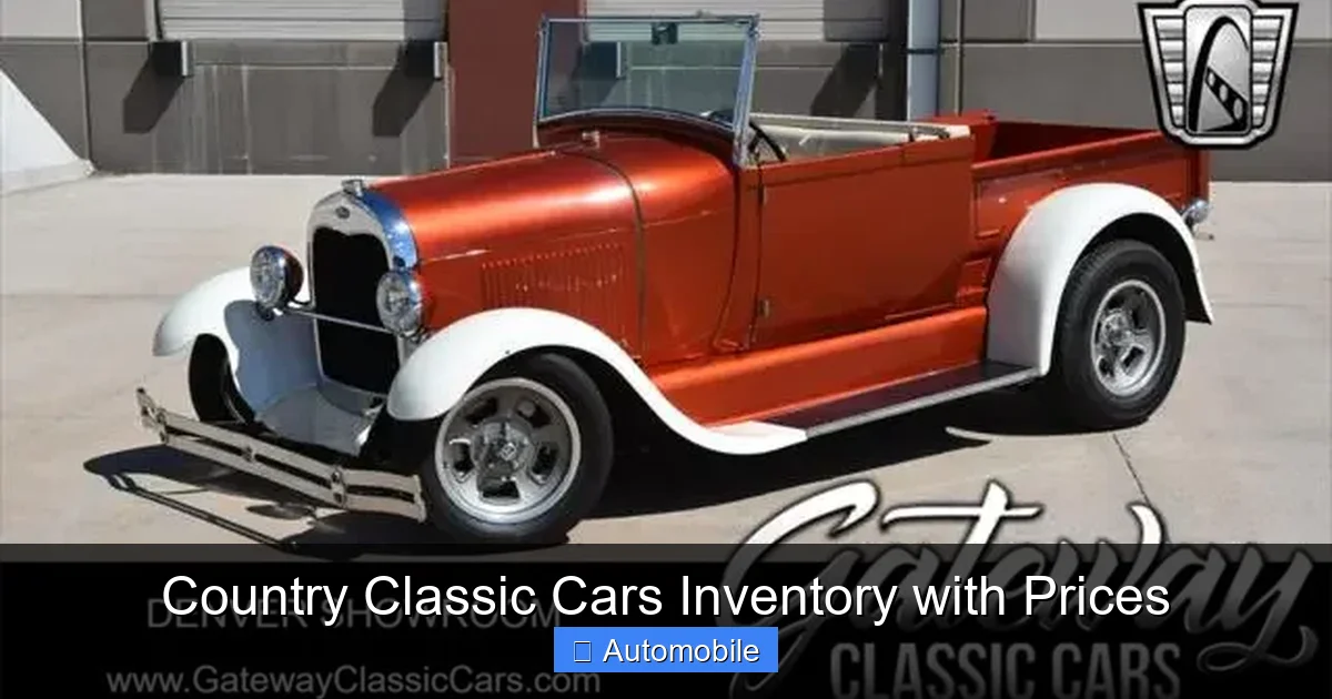 Country Classic Cars Inventory with Prices