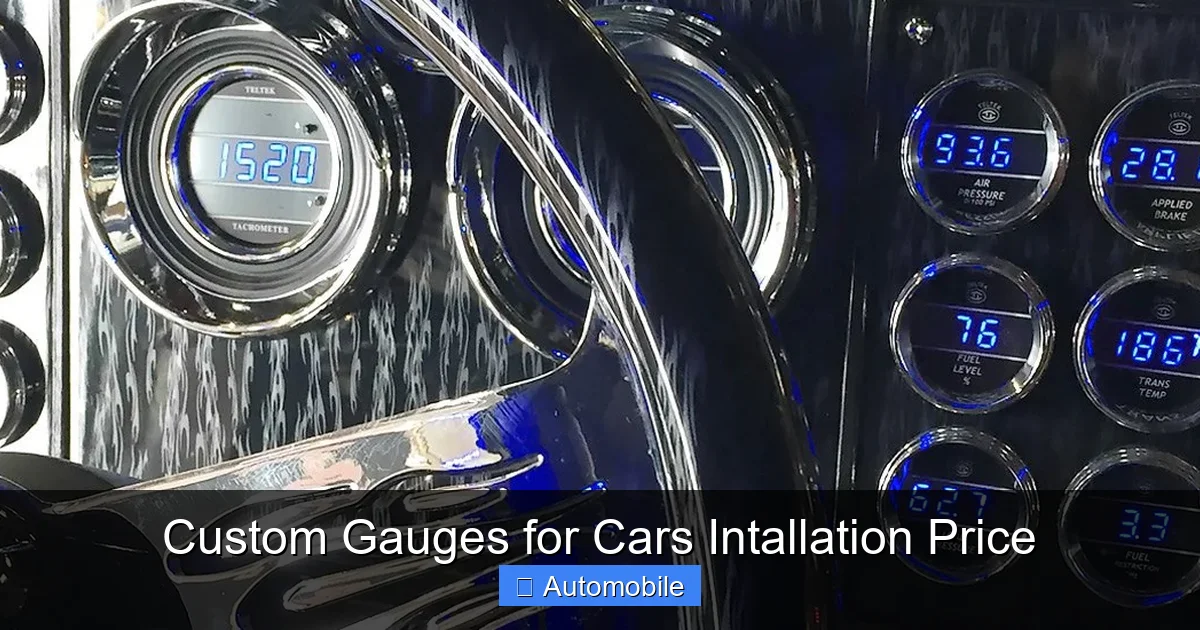Custom Gauges for Cars Intallation Price