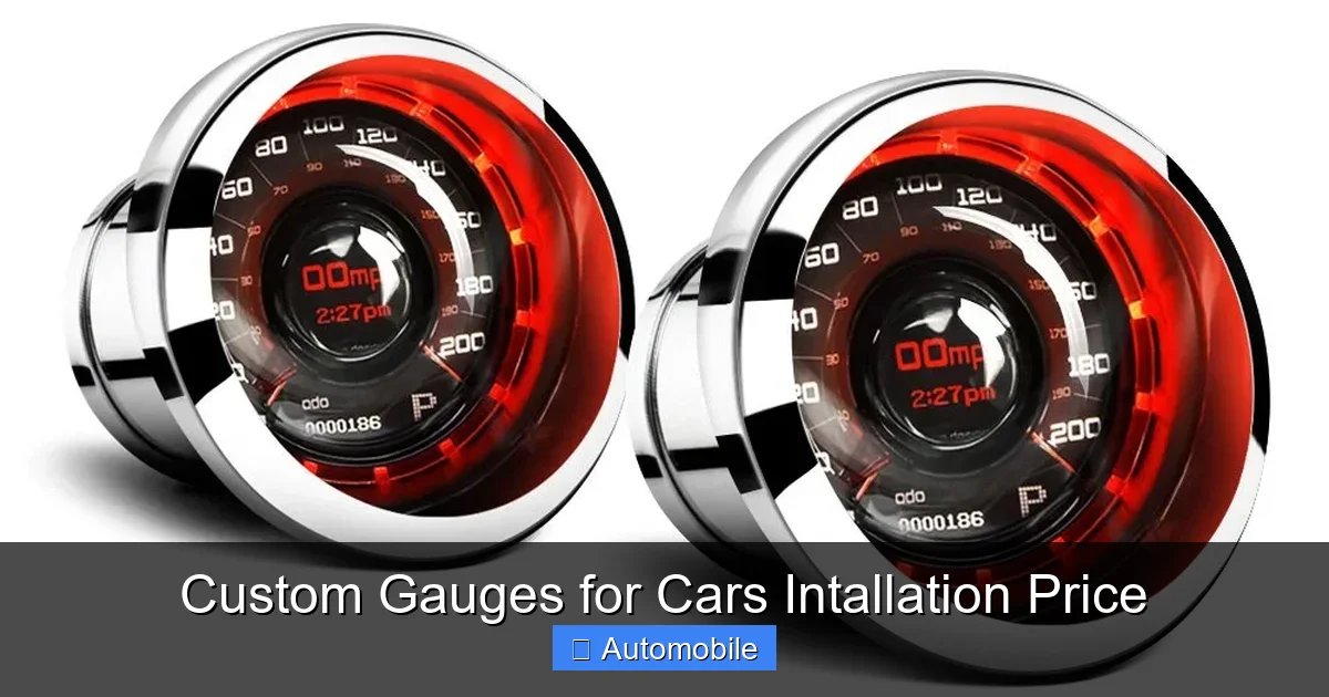 Custom Gauges for Cars Intallation Price