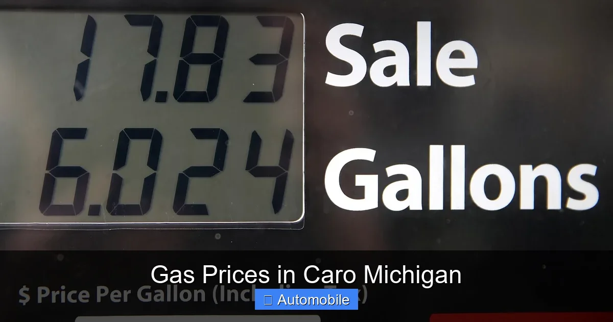Gas Prices in Caro Michigan