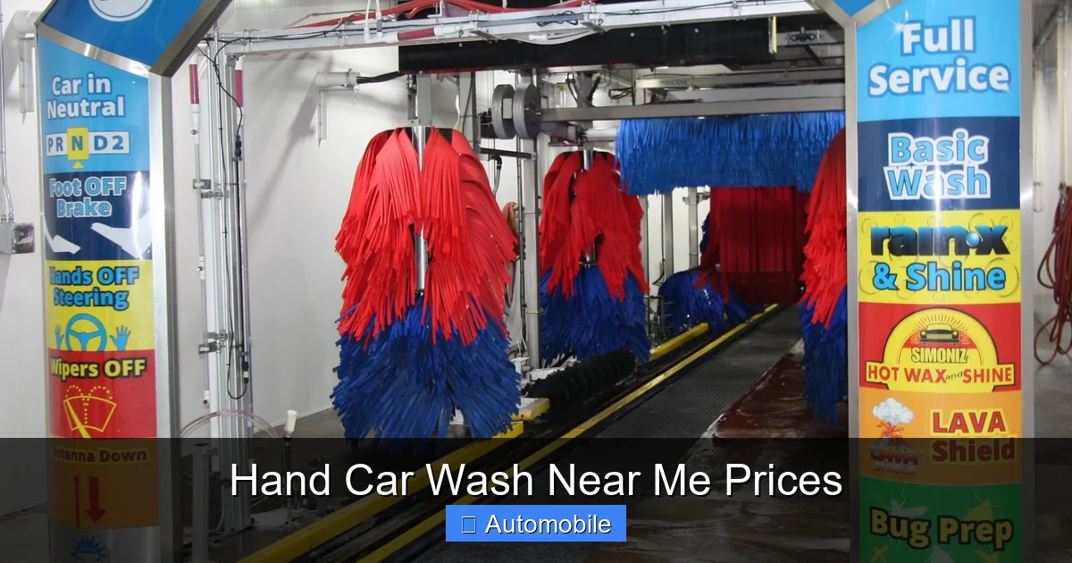 Hand Car Wash Near Me Prices