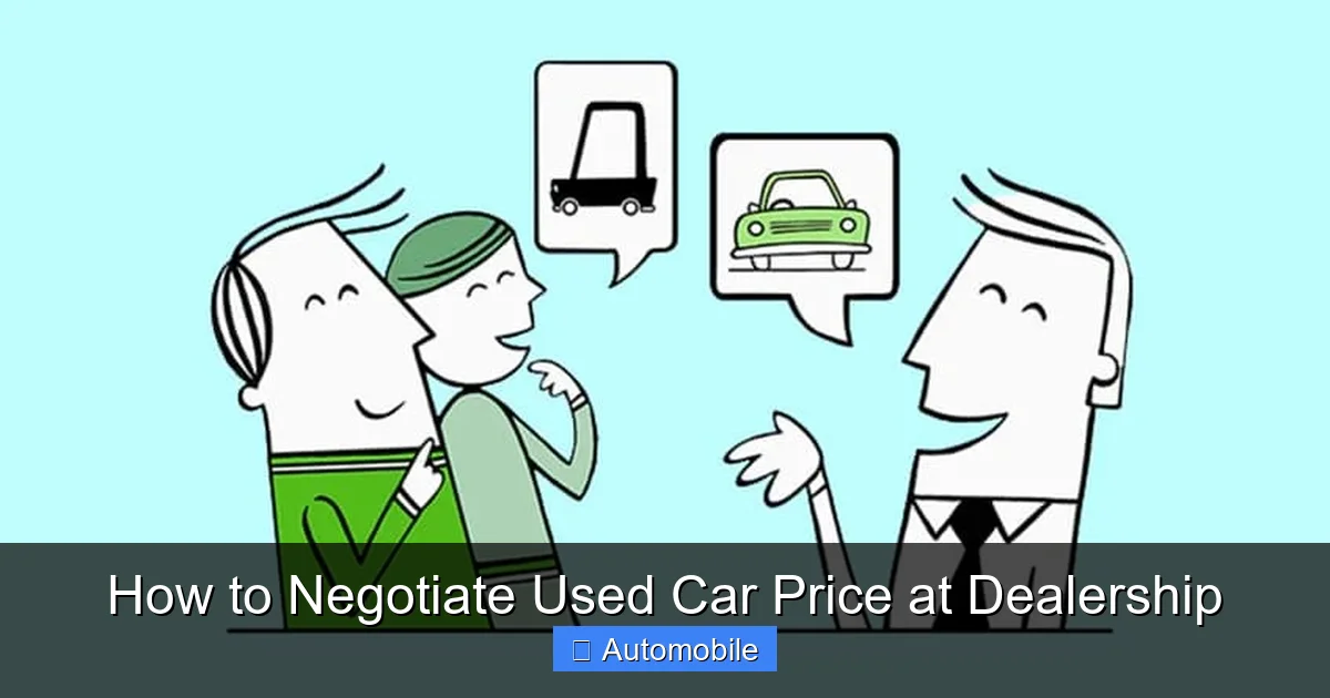 How to Negotiate Used Car Price at Dealership