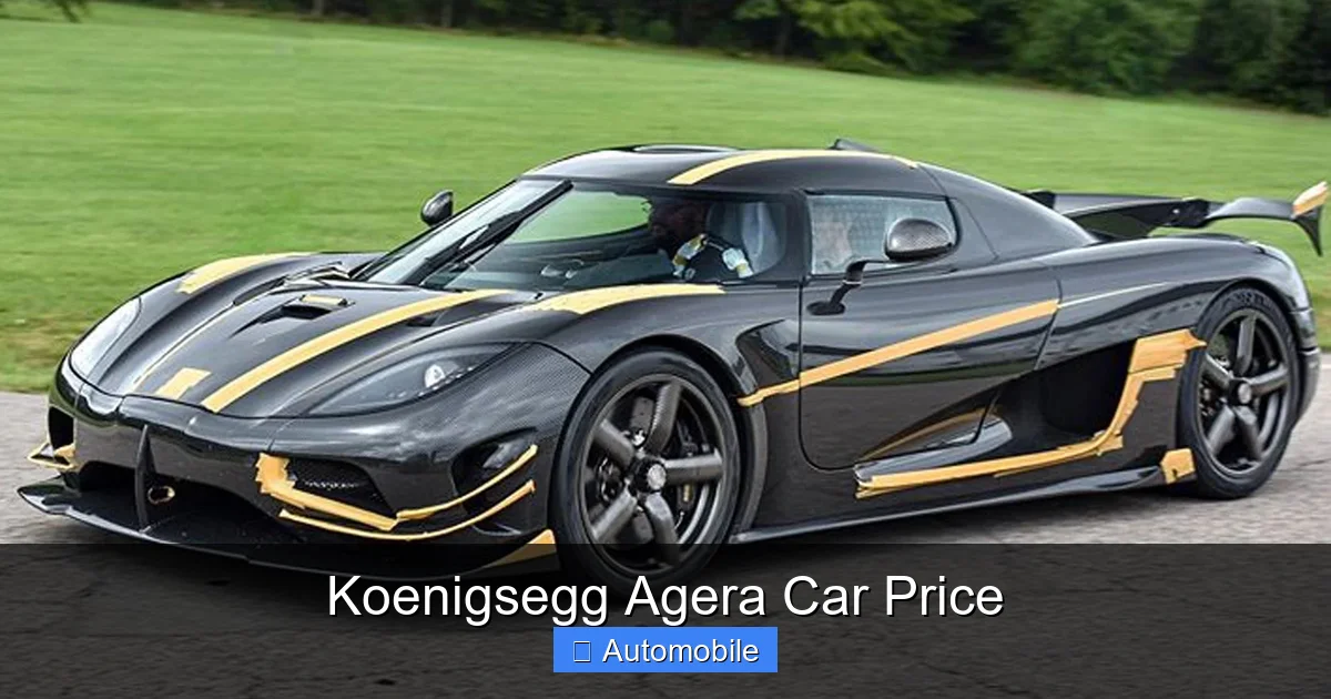 Koenigsegg Agera Car Price