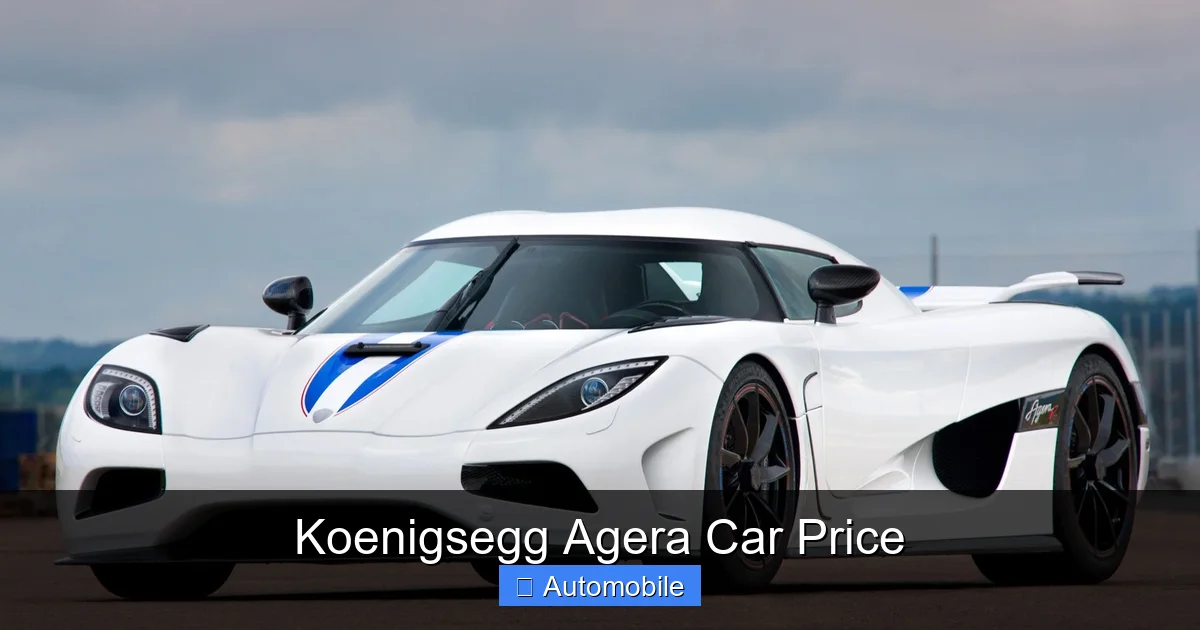 Koenigsegg Agera Car Price