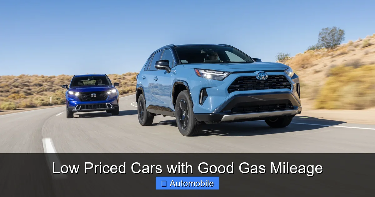 Low Priced Cars with Good Gas Mileage