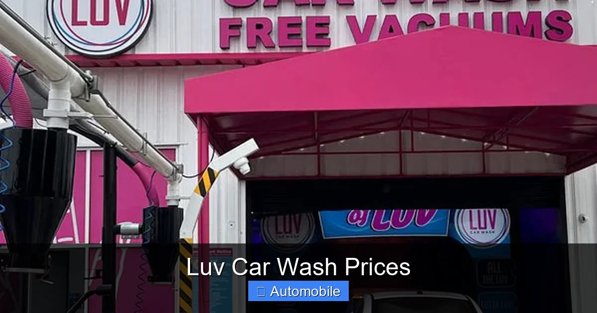 Luv Car Wash Prices