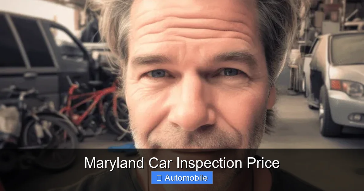 Maryland Car Inspection Price