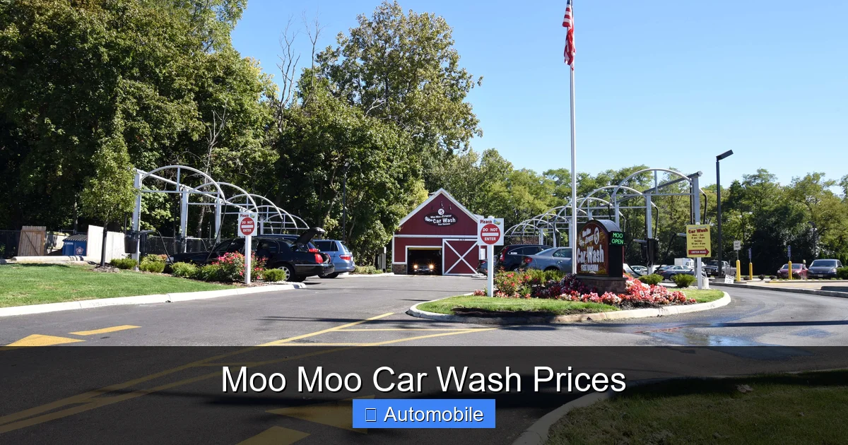 Moo Moo Car Wash Prices