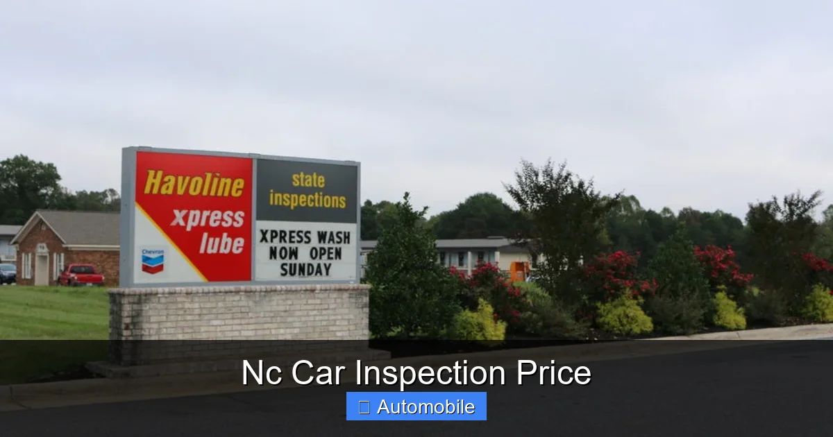 Nc Car Inspection Price