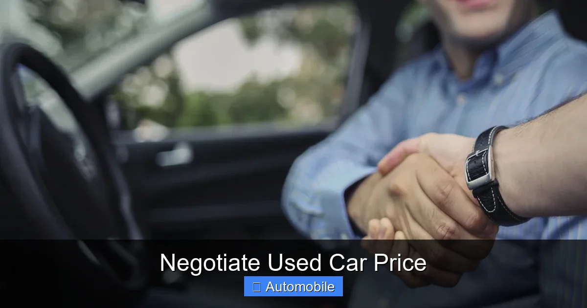 Negotiate Used Car Price