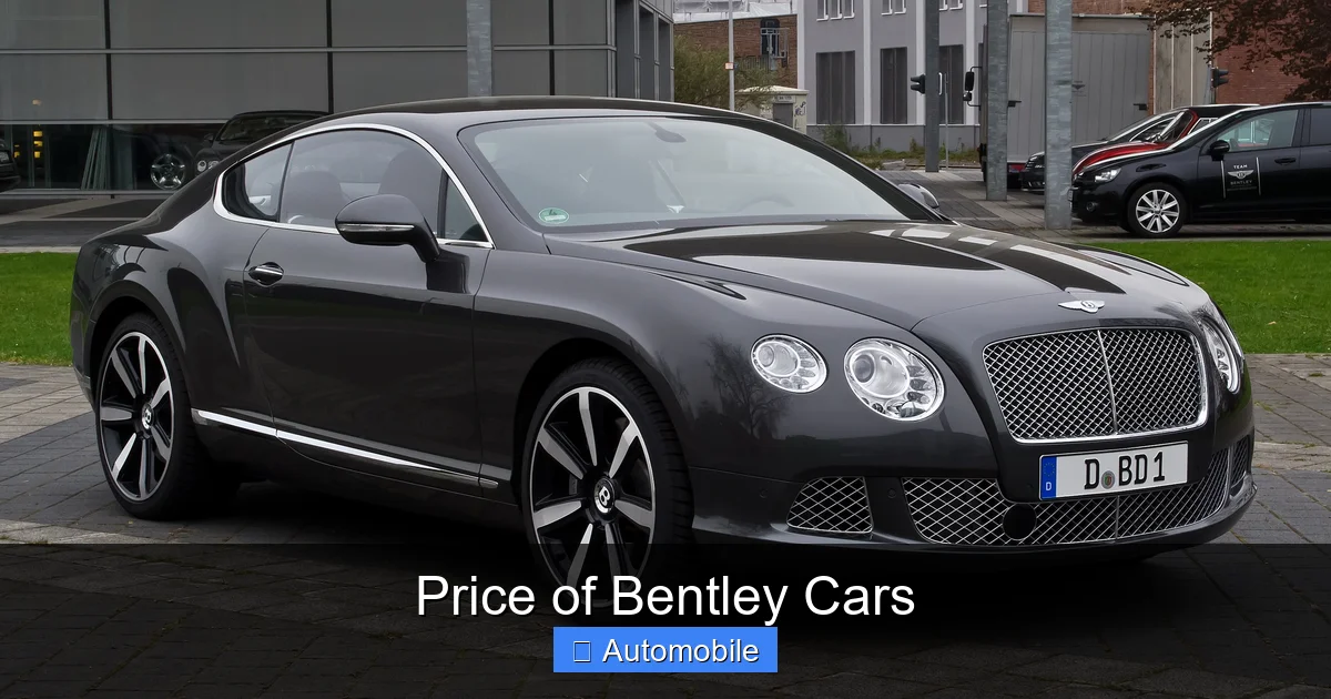 Price of Bentley Cars