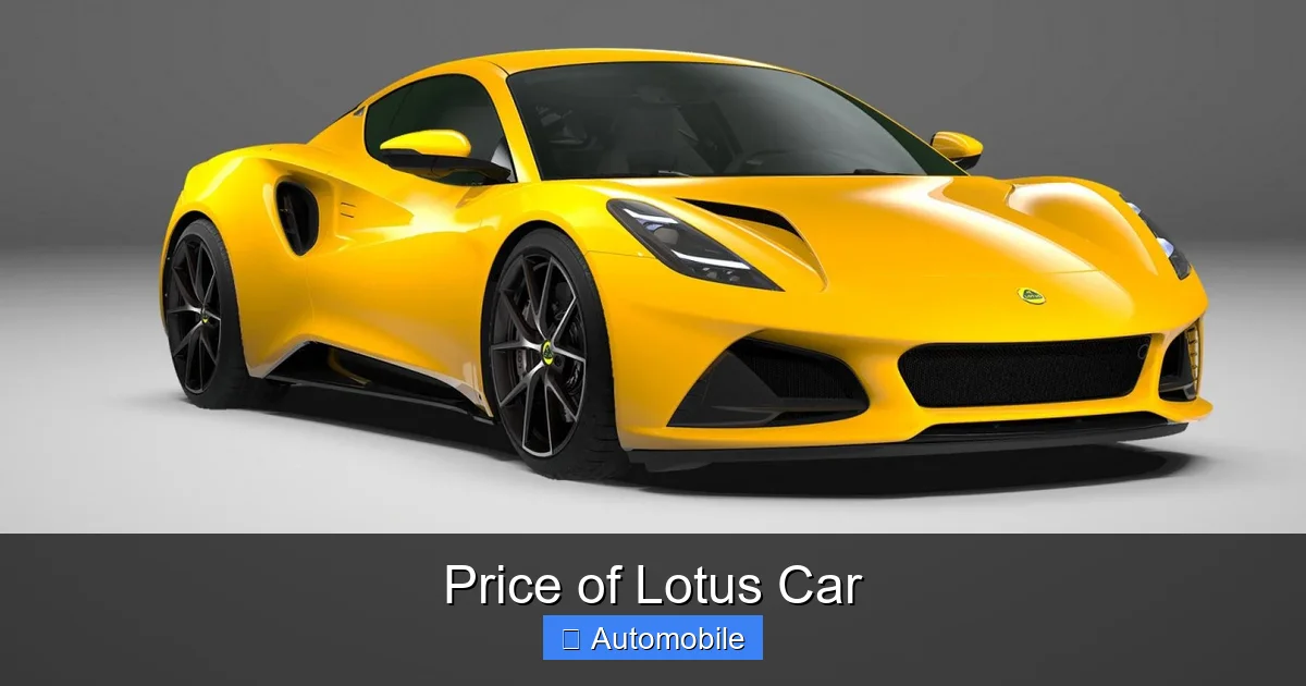Price of Lotus Car