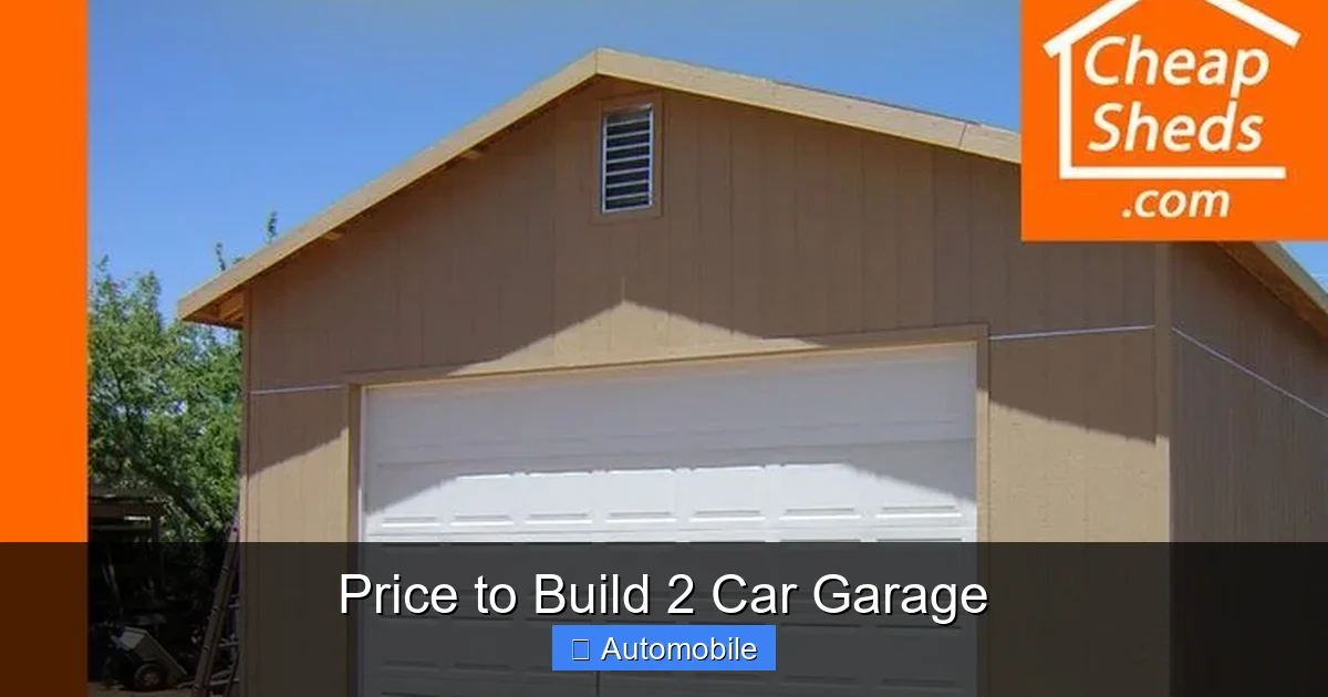 Price to Build 2 Car Garage