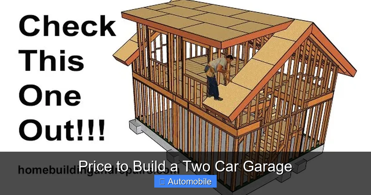 Price to Build a Two Car Garage