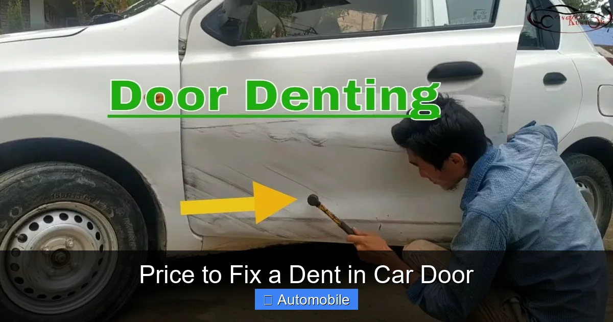 Price to Fix a Dent in Car Door