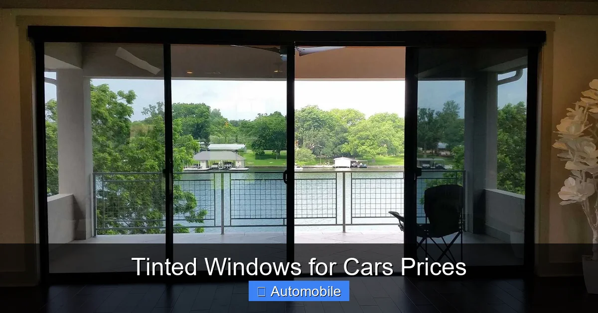 Tinted Windows for Cars Prices