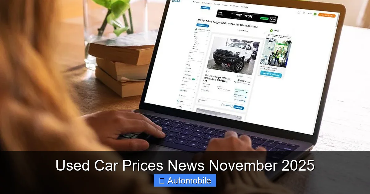 Used Car Prices News November 2025