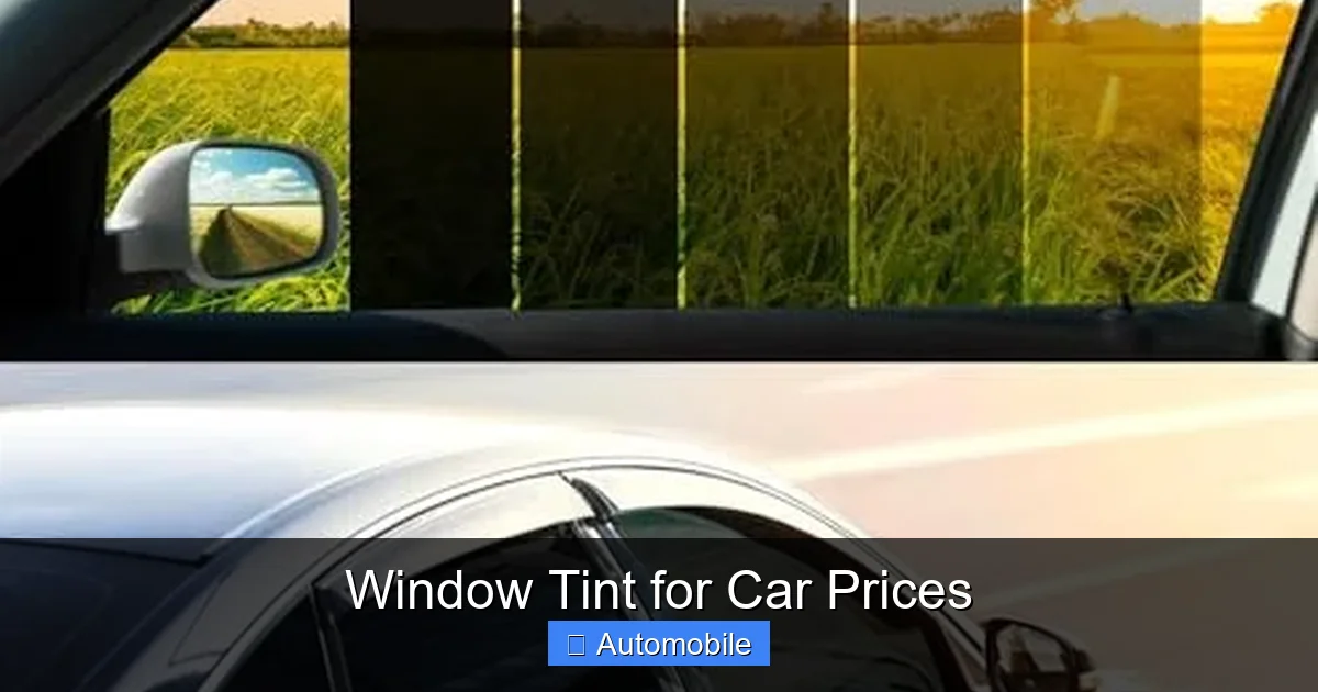 Window Tint for Car Prices