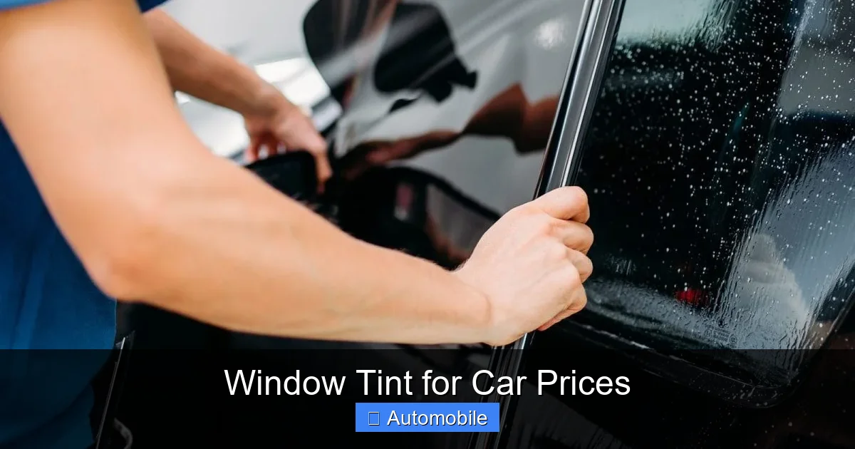 Window Tint for Car Prices