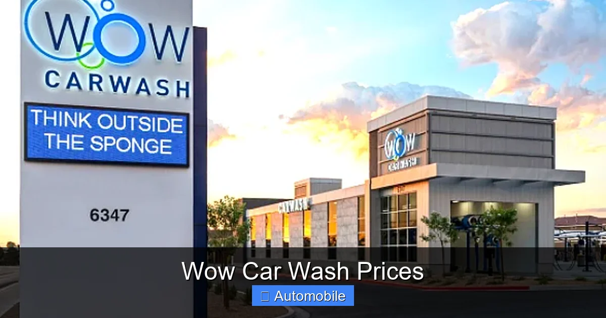 Wow Car Wash Prices