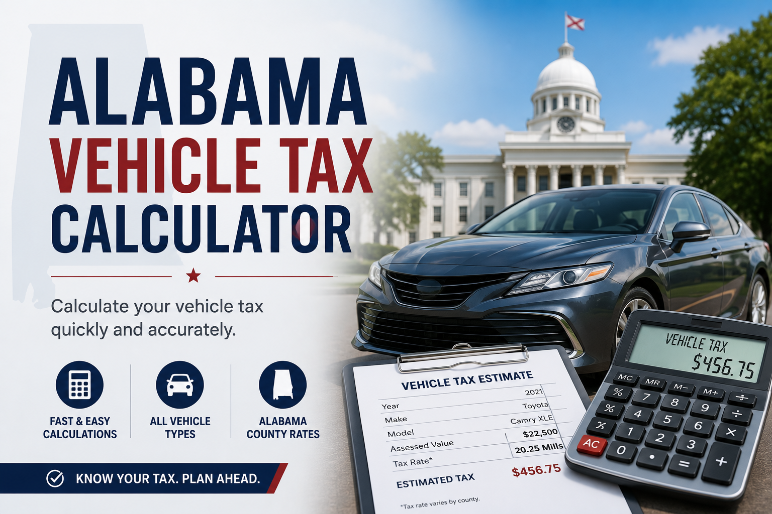 Alabama Vehicle Tax Calculator