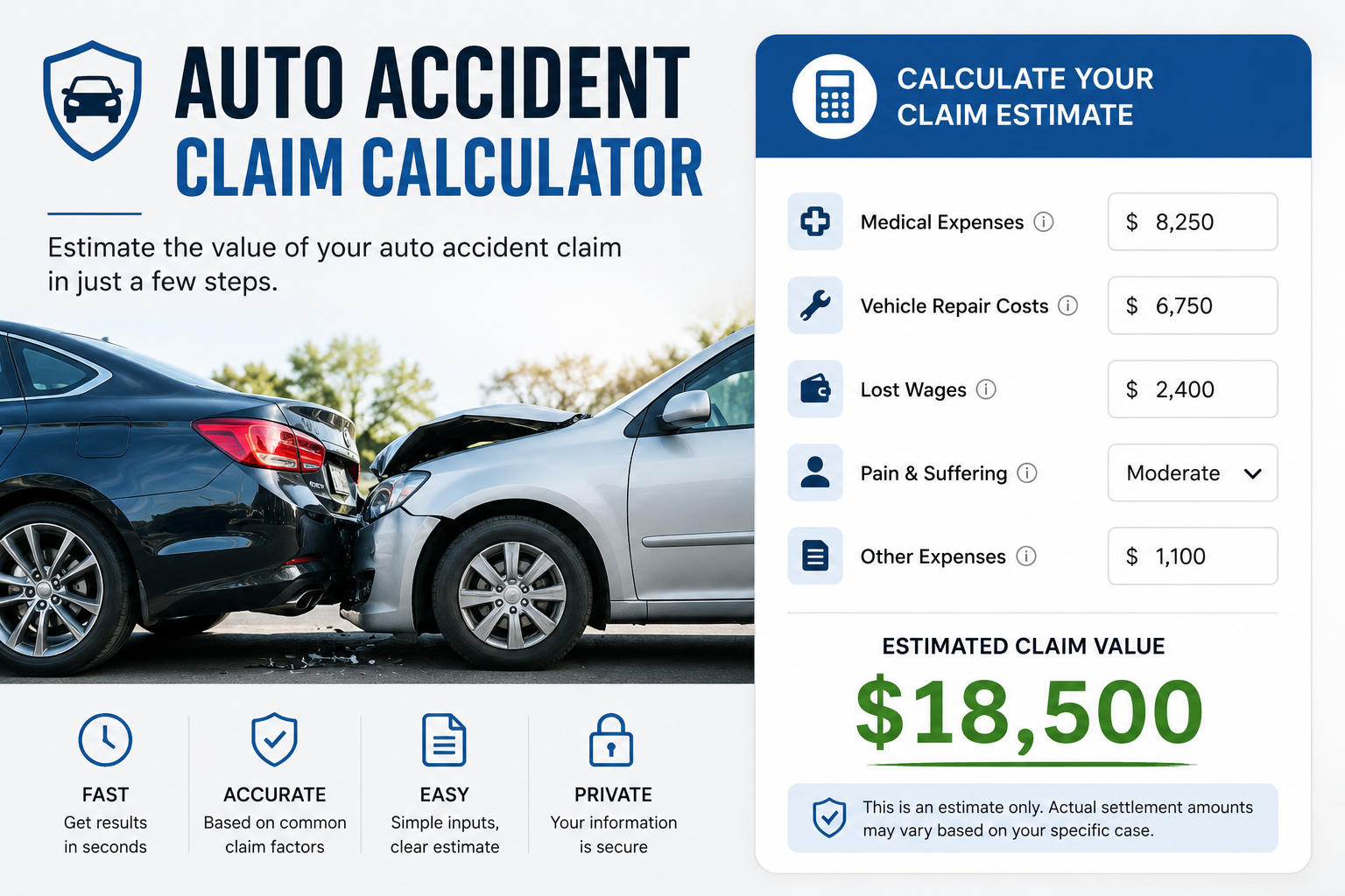 auto accident claim calculator