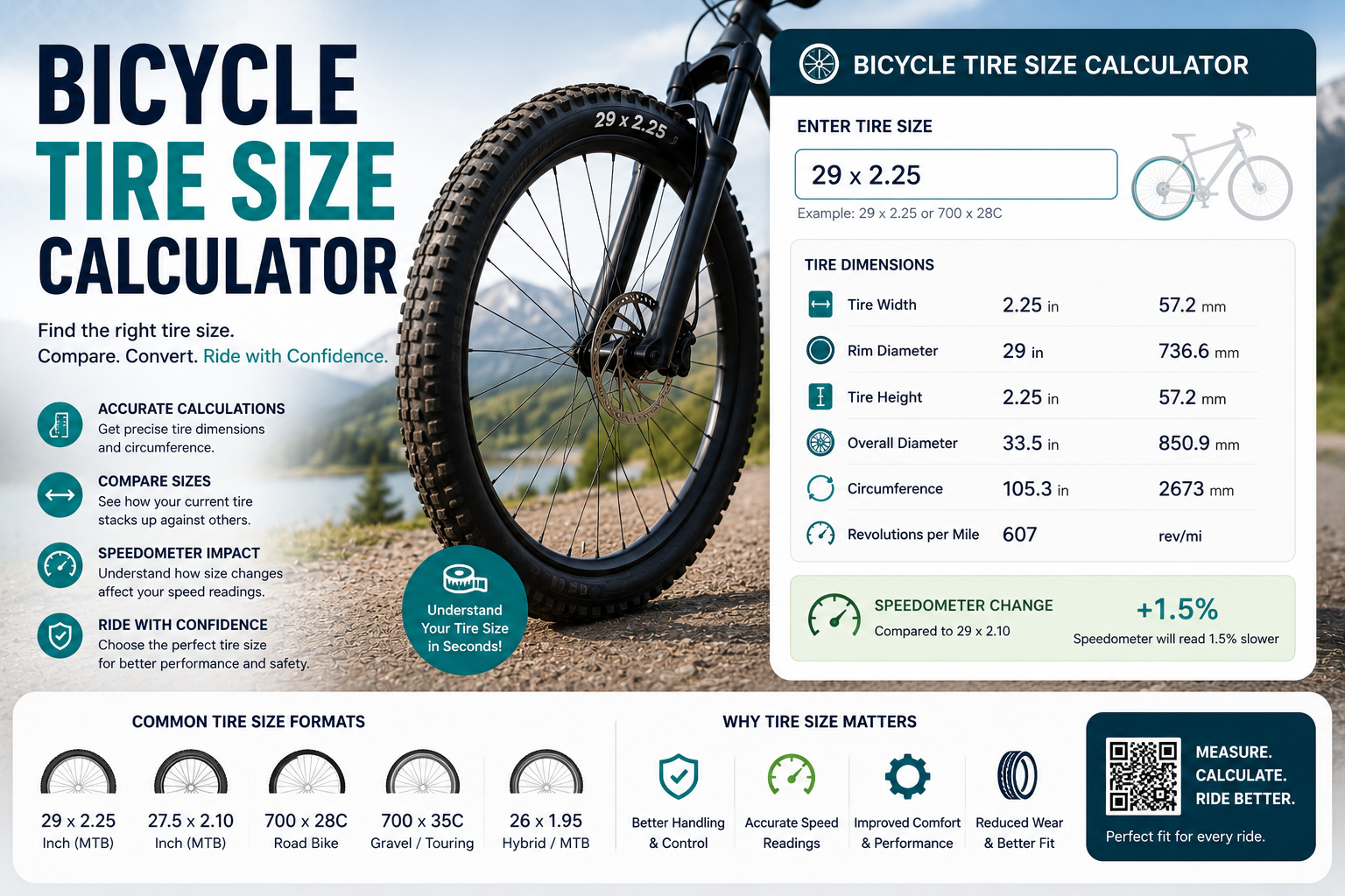 Bicycle Tire Size Calculator